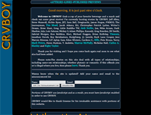 Tablet Screenshot of crvboy.org